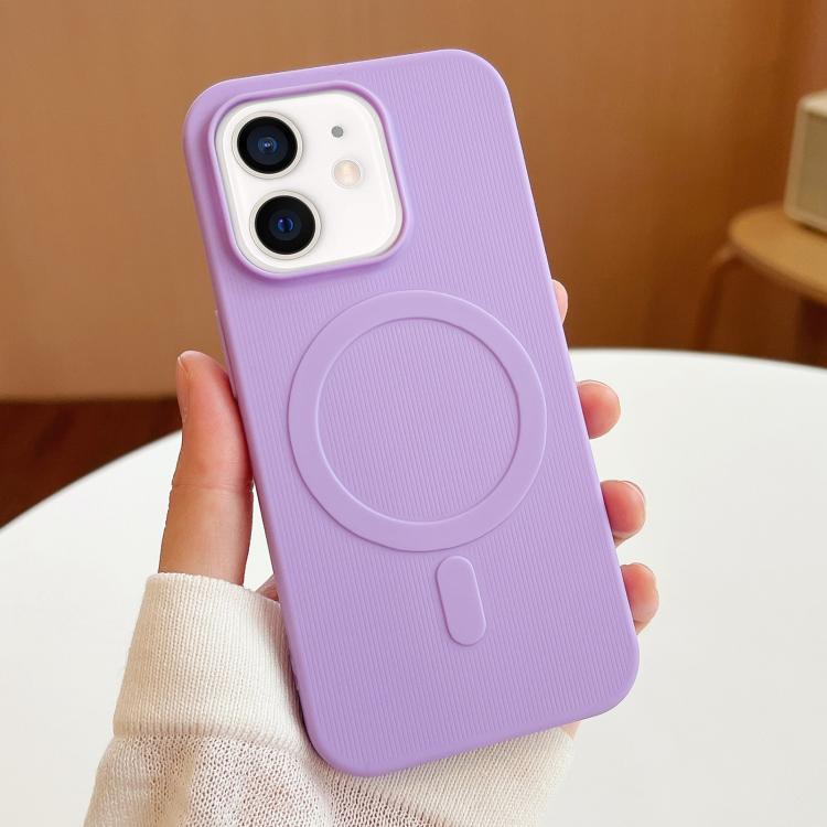 For iPhone 11 Stripe MagSafe TPU Phone Case