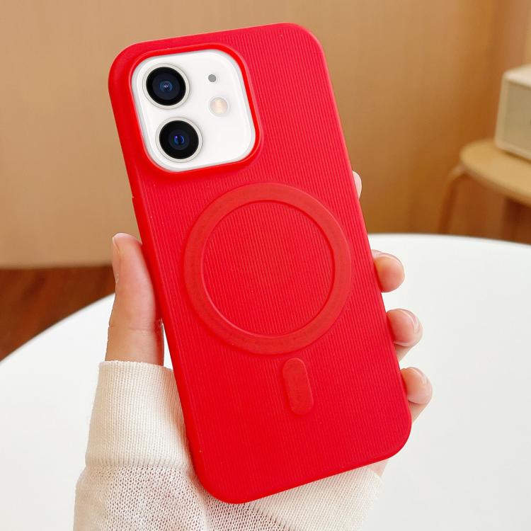 For iPhone 11 Stripe MagSafe TPU Phone Case
