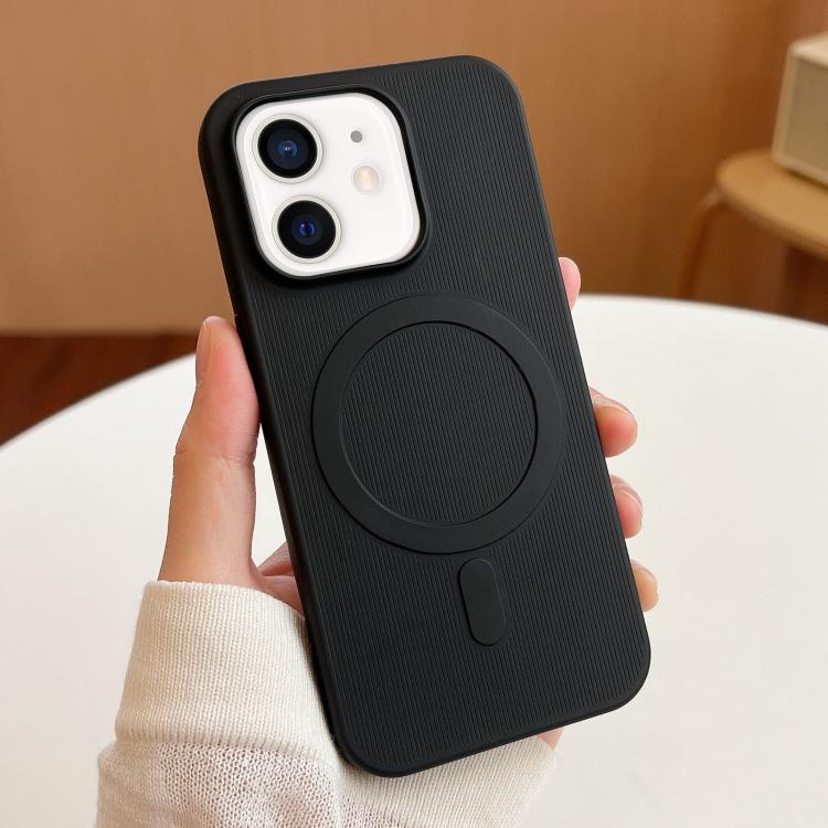 For iPhone 12 Stripe MagSafe TPU Phone Case