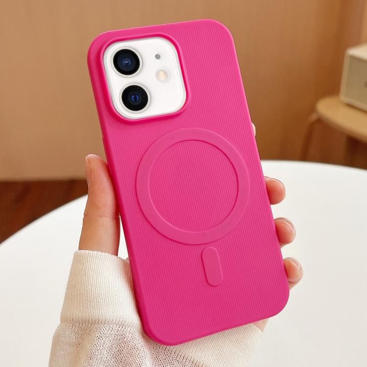 For iPhone 12 Stripe MagSafe TPU Phone Case