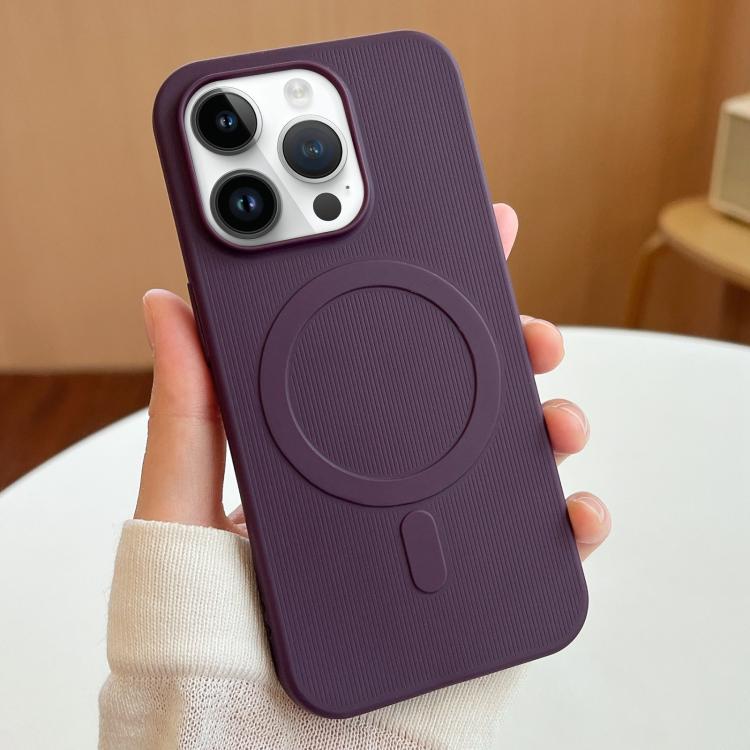 For iPhone 13 Pro Stripe MagSafe TPU Phone Case