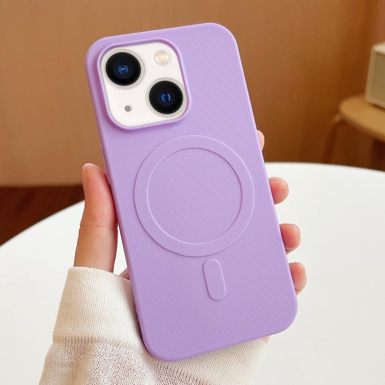 For iPhone 14 Stripe MagSafe TPU Phone Case