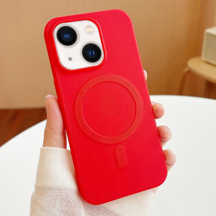 For iPhone 14 Stripe MagSafe TPU Phone Case