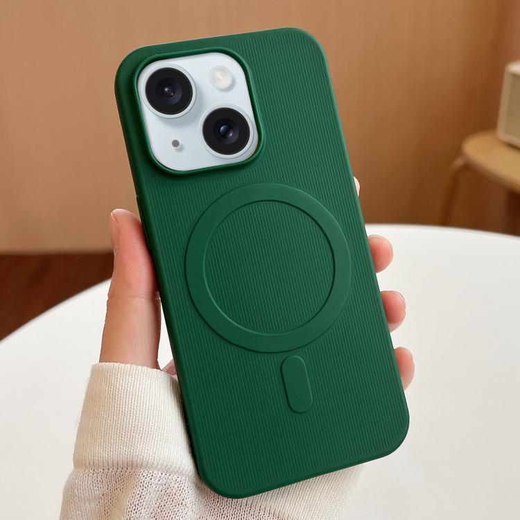 For iPhone 14 Plus Stripe MagSafe TPU Phone Case