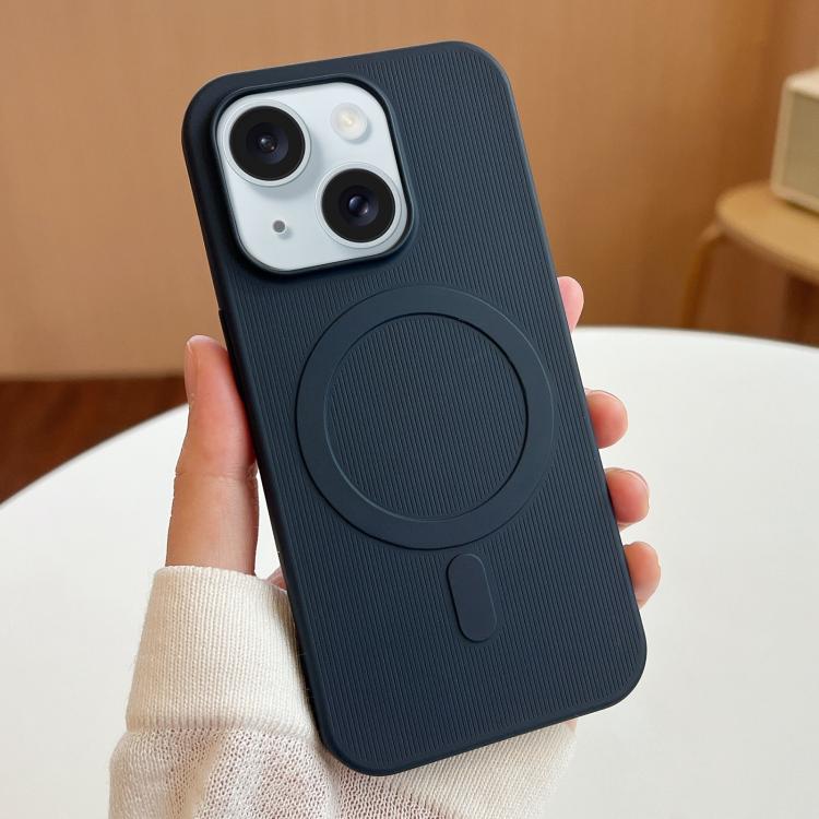 For iPhone 15 Stripe MagSafe TPU Phone Case