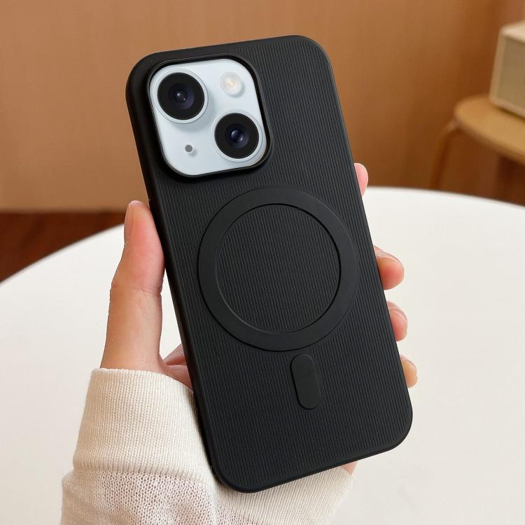 For iPhone 15 Plus Stripe MagSafe TPU Phone Case