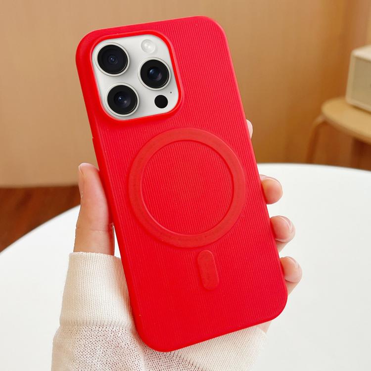 For iPhone 15 Pro Stripe MagSafe TPU Phone Case