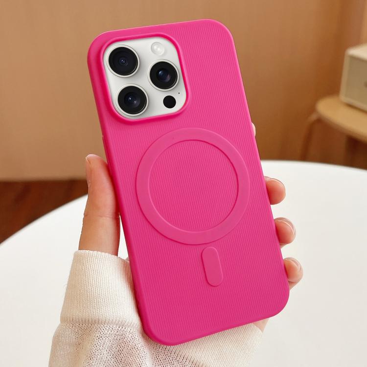 For iPhone 15 Pro Max Stripe MagSafe TPU Phone Case