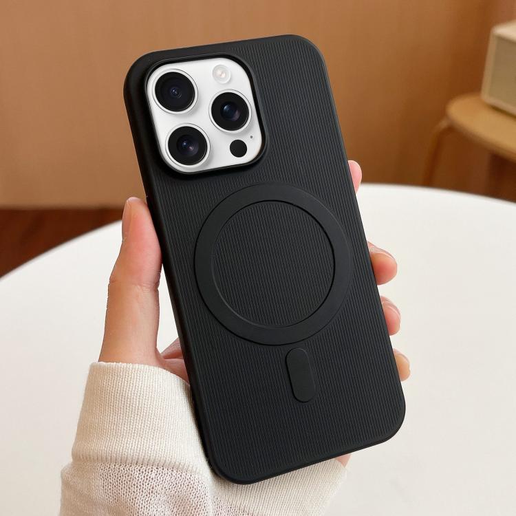 For iPhone 16 Pro Max Stripe MagSafe TPU Phone Case