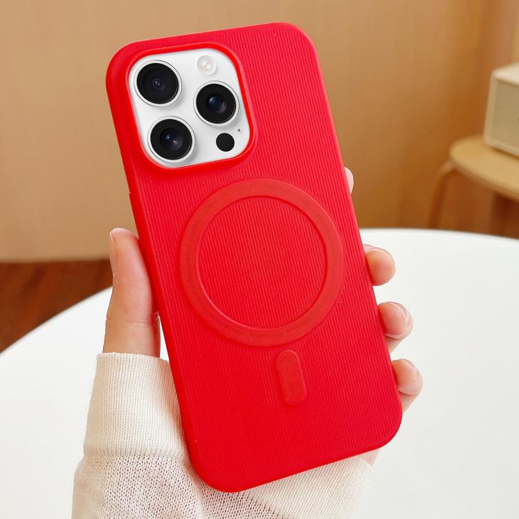 For iPhone 16 Pro Max Stripe MagSafe TPU Phone Case