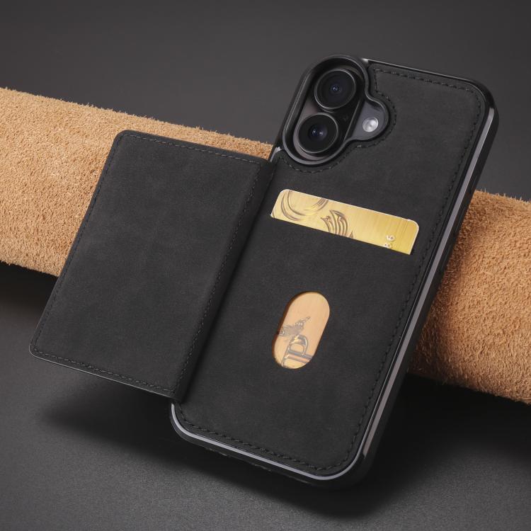 For iPhone 16 Forwenw F8 Series 2 in 1 Magnetic Card Slot Leather Phone Case