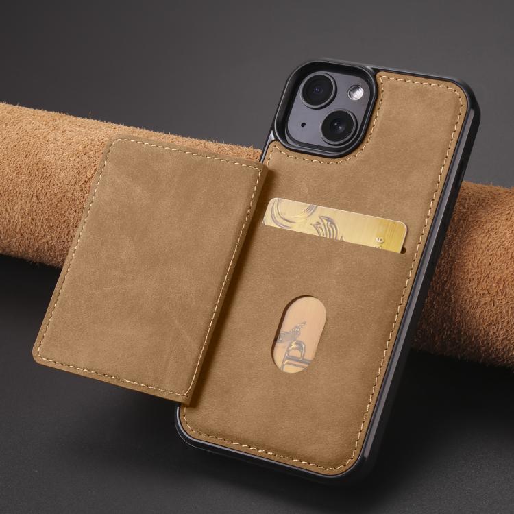 For iPhone 14 Forwenw F8 Series 2 in 1 Magnetic Card Slot Leather Phone Case