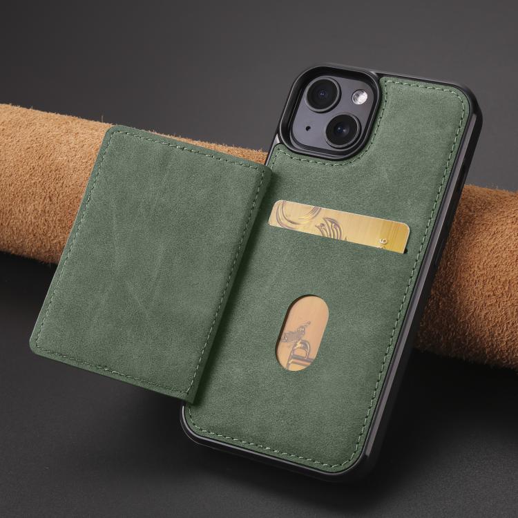 For iPhone 13 Forwenw F8 Series 2 in 1 Magnetic Card Slot Leather Phone Case
