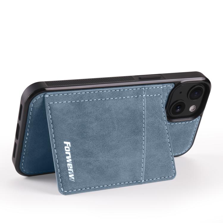 For iPhone 13 mini Forwenw F8 Series 2 in 1 Magnetic Card Slot Leather Phone Case
