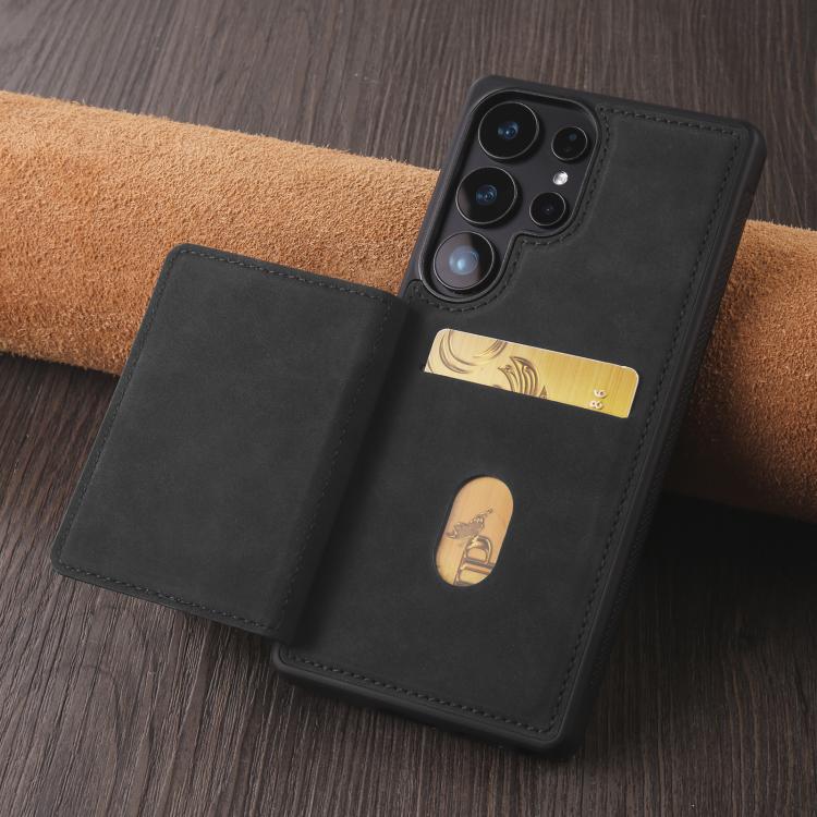 For Samsung Galaxy S25 Ultra 5G Forwenw F8 Series 2 in 1 Magnetic Card Slot Leather Phone Case