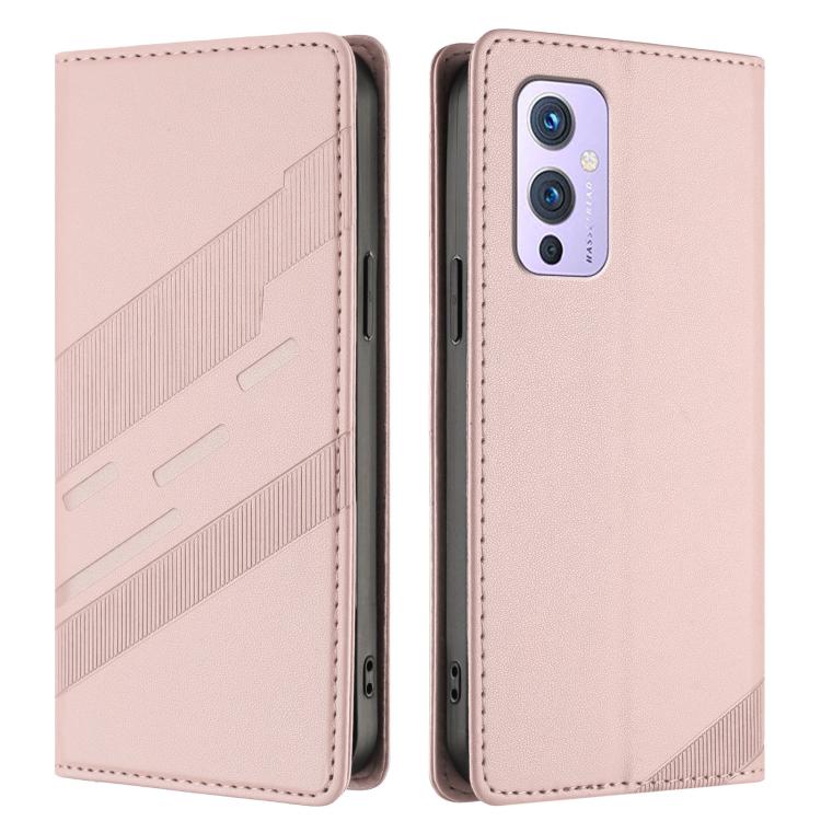 For OnePlus 9 Embossed Multi-functional Wallet Retro Leather Phone Case