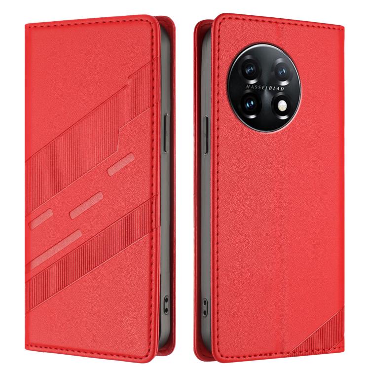 For OnePlus 11 Embossed Multi-functional Wallet Retro Leather Phone Case