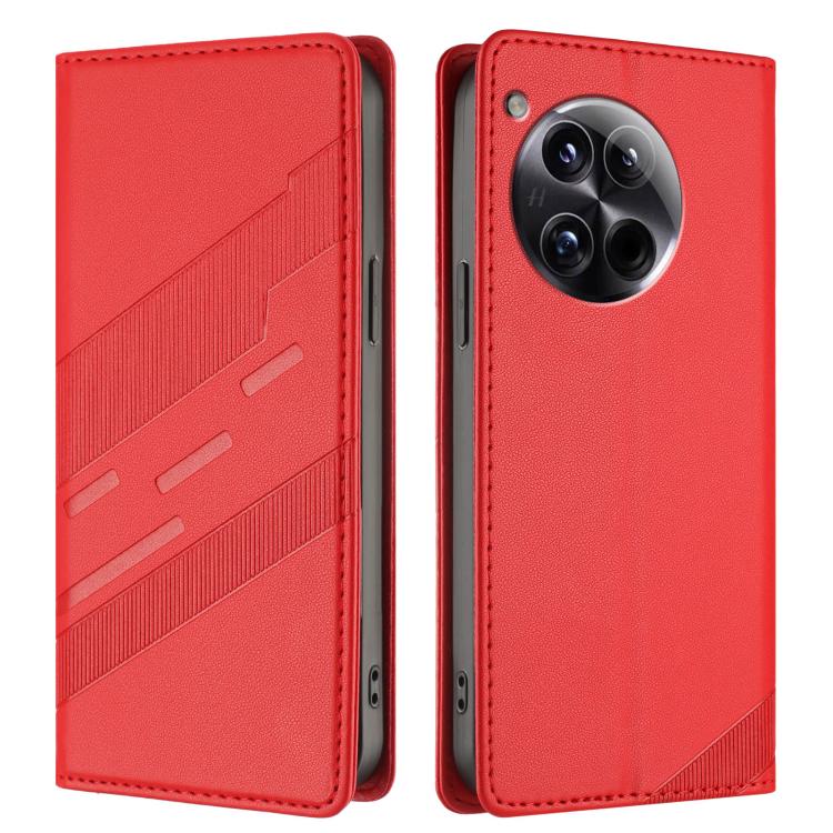 For OnePlus 12 Embossed Multi-functional Wallet Retro Leather Phone Case