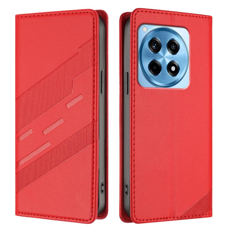 For OnePlus 12R Embossed Multi-functional Wallet Retro Leather Phone Case