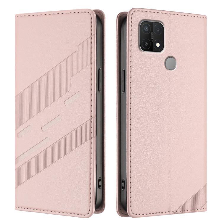 For OPPO A15 Embossed Multi-functional Wallet Retro Leather Phone Case
