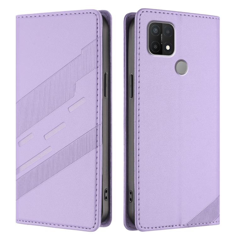 For OPPO A15 Embossed Multi-functional Wallet Retro Leather Phone Case