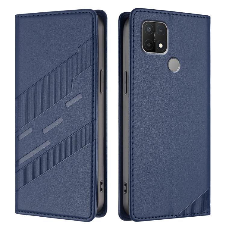 For OPPO A15 Embossed Multi-functional Wallet Retro Leather Phone Case