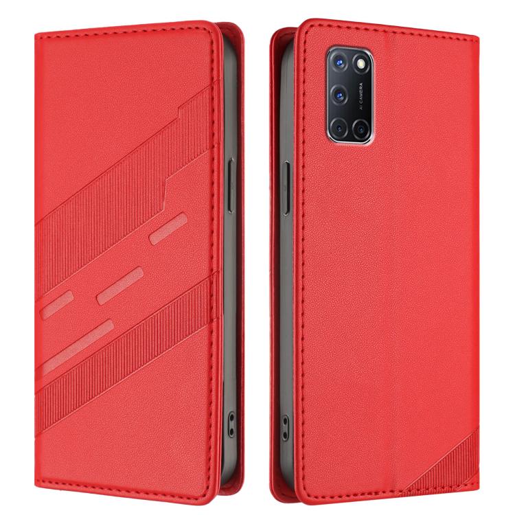 For OPPO A52 Embossed Multi-functional Wallet Retro Leather Phone Case
