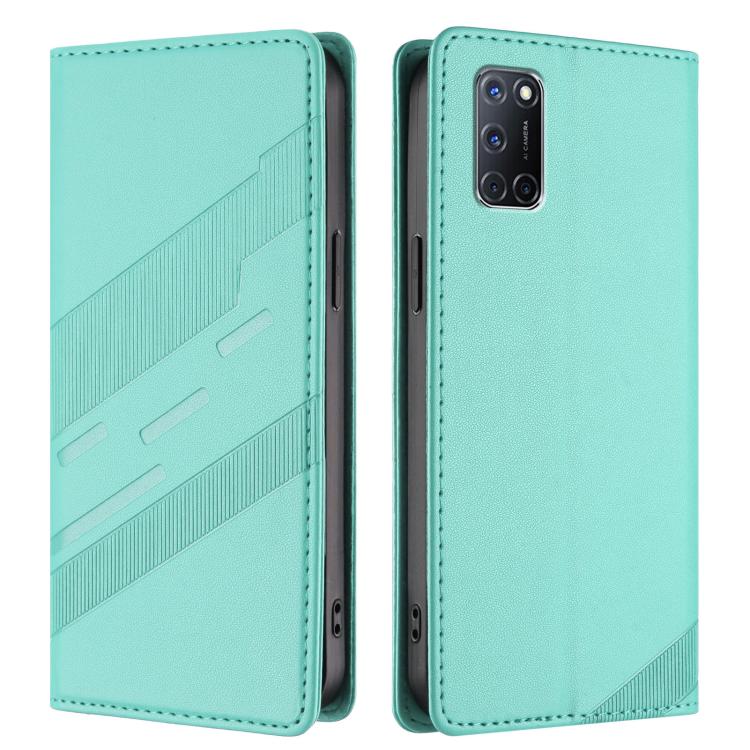 For OPPO A52 Embossed Multi-functional Wallet Retro Leather Phone Case