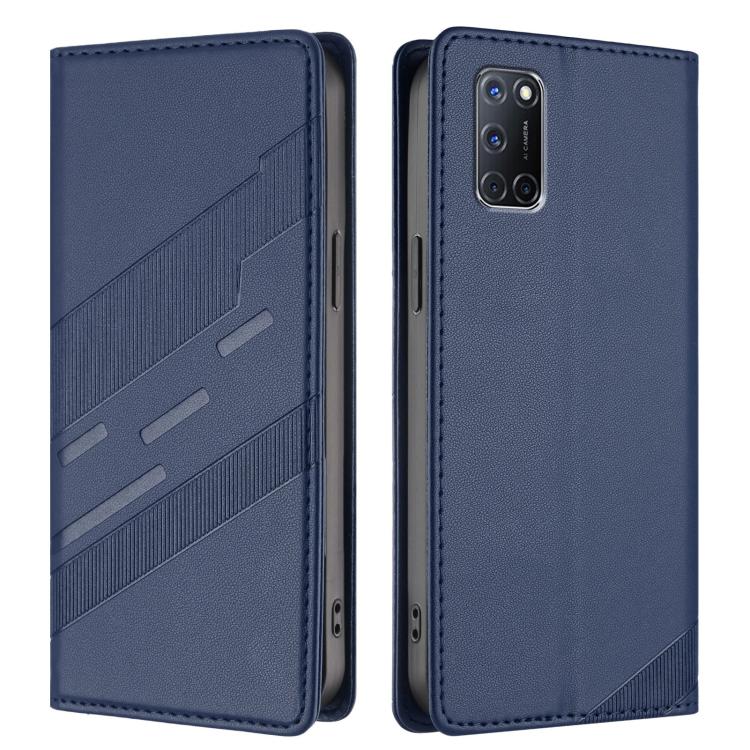 For OPPO A52 Embossed Multi-functional Wallet Retro Leather Phone Case