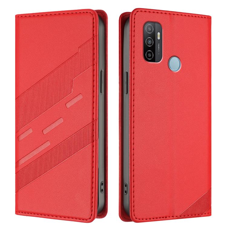 For OPPO A53 4G Embossed Multi-functional Wallet Retro Leather Phone Case