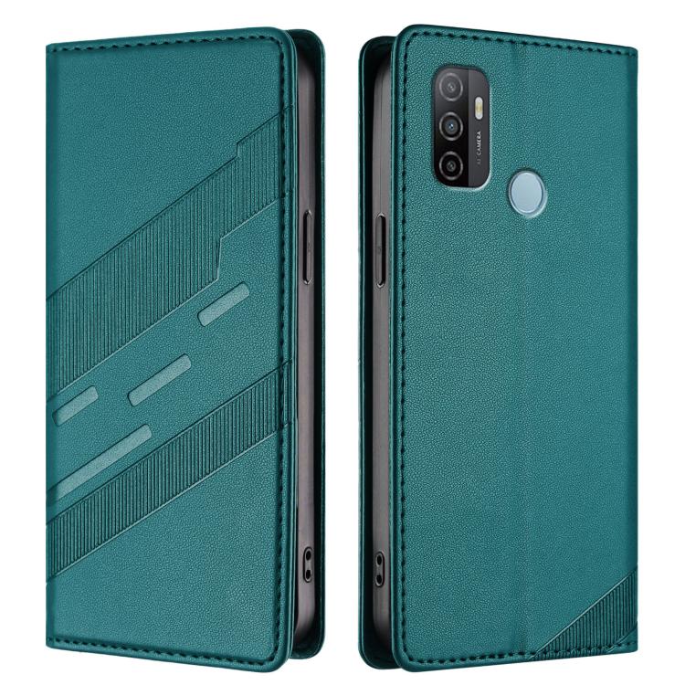 For OPPO A53 4G Embossed Multi-functional Wallet Retro Leather Phone Case