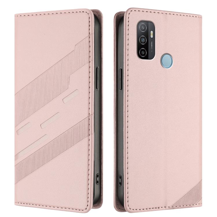 For OPPO A53 4G Embossed Multi-functional Wallet Retro Leather Phone Case