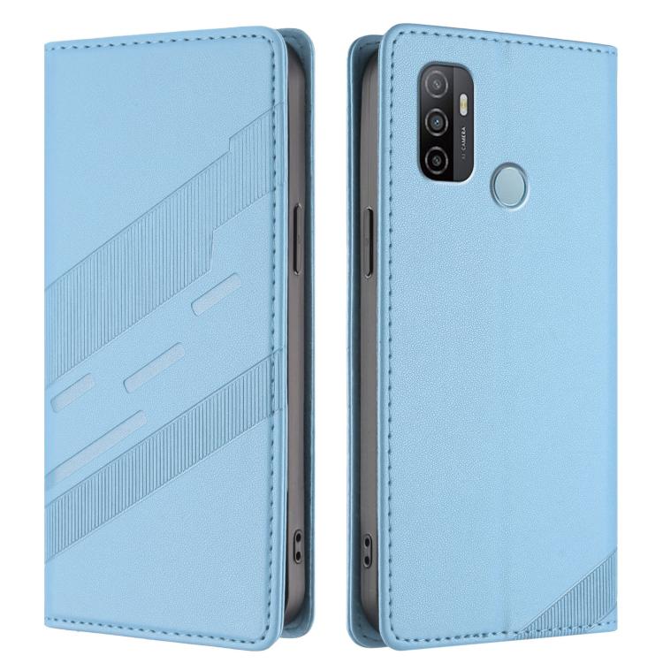 For OPPO A53 4G Embossed Multi-functional Wallet Retro Leather Phone Case