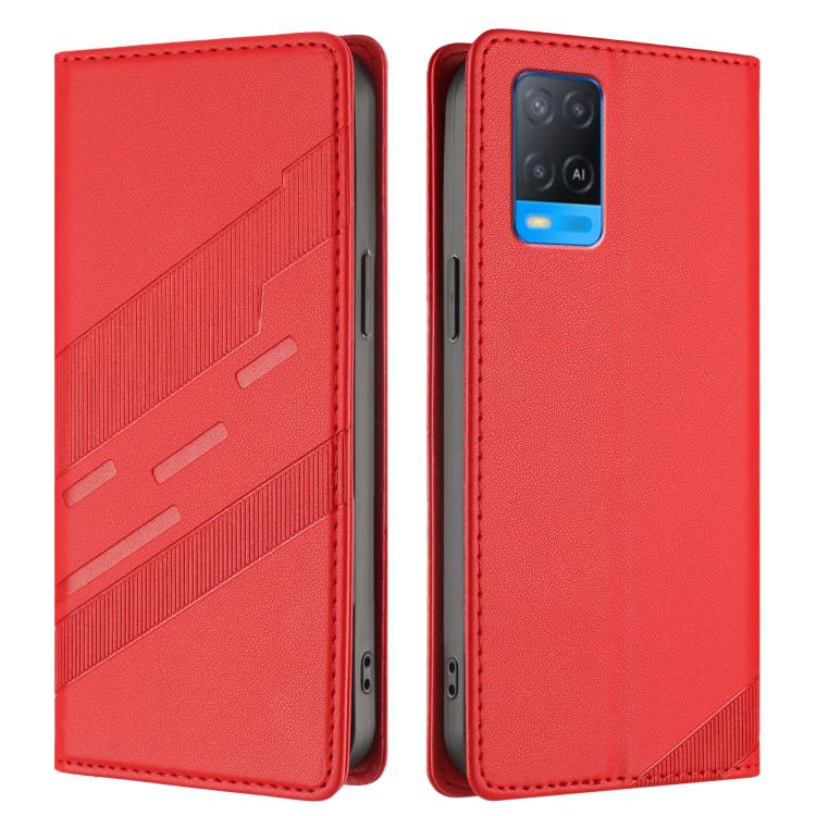 For OPPO A54 4G Embossed Multi-functional Wallet Retro Leather Phone Case