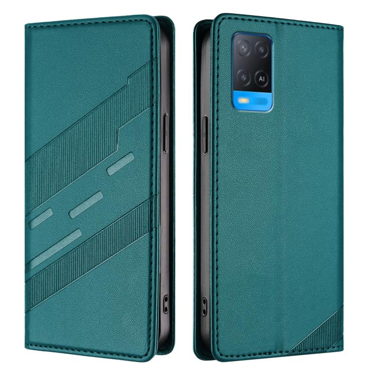 For OPPO A54 4G Embossed Multi-functional Wallet Retro Leather Phone Case