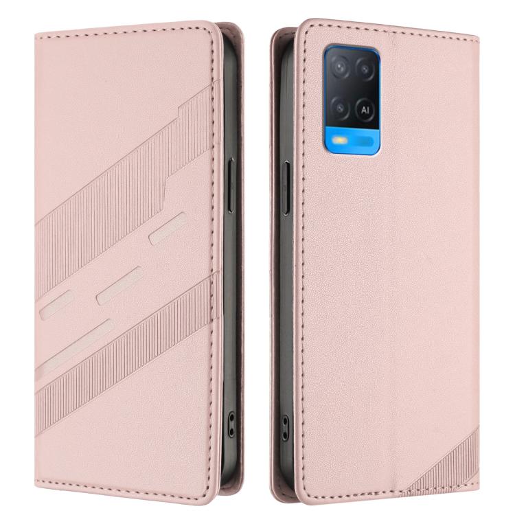 For OPPO A54 4G Embossed Multi-functional Wallet Retro Leather Phone Case
