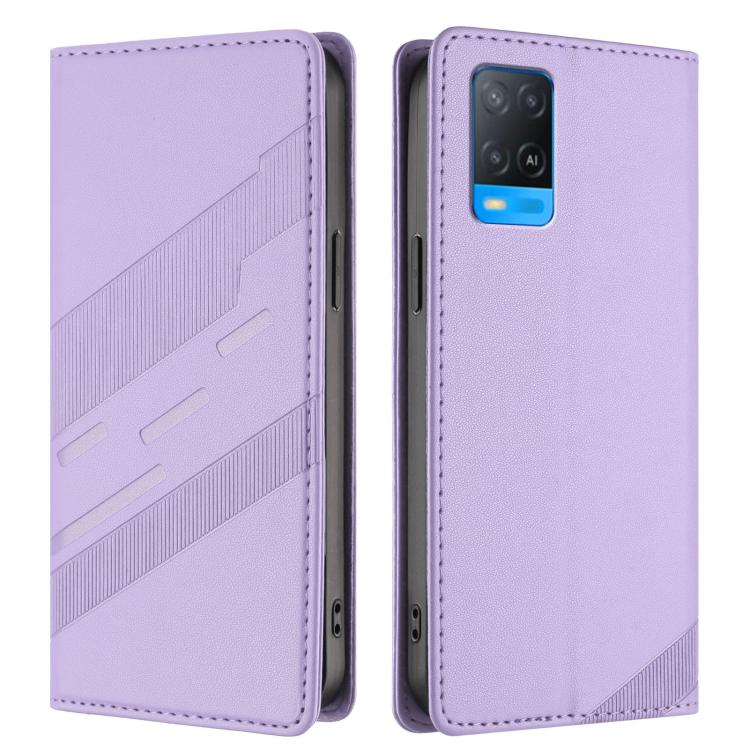 For OPPO A54 4G Embossed Multi-functional Wallet Retro Leather Phone Case