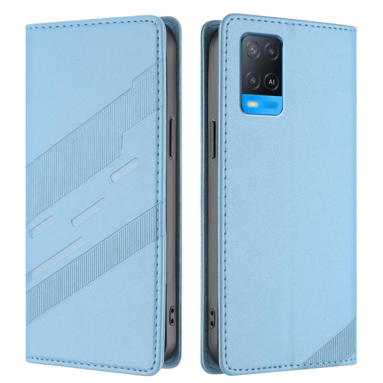 For OPPO A54 4G Embossed Multi-functional Wallet Retro Leather Phone Case