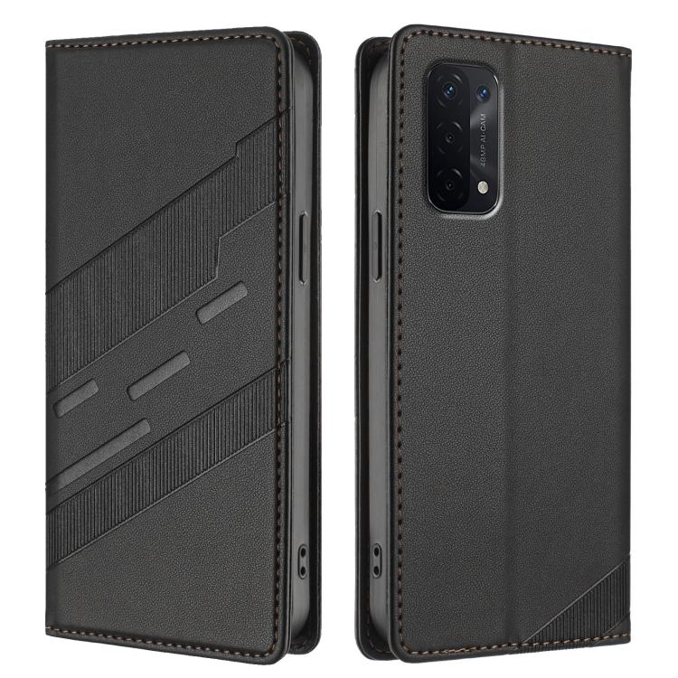 For OPPO A54 5G Embossed Multi-functional Wallet Retro Leather Phone Case