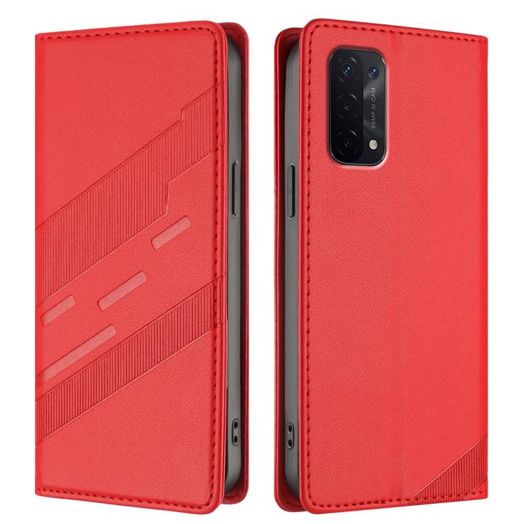 For OPPO A54 5G Embossed Multi-functional Wallet Retro Leather Phone Case