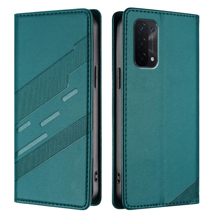 For OPPO A54 5G Embossed Multi-functional Wallet Retro Leather Phone Case
