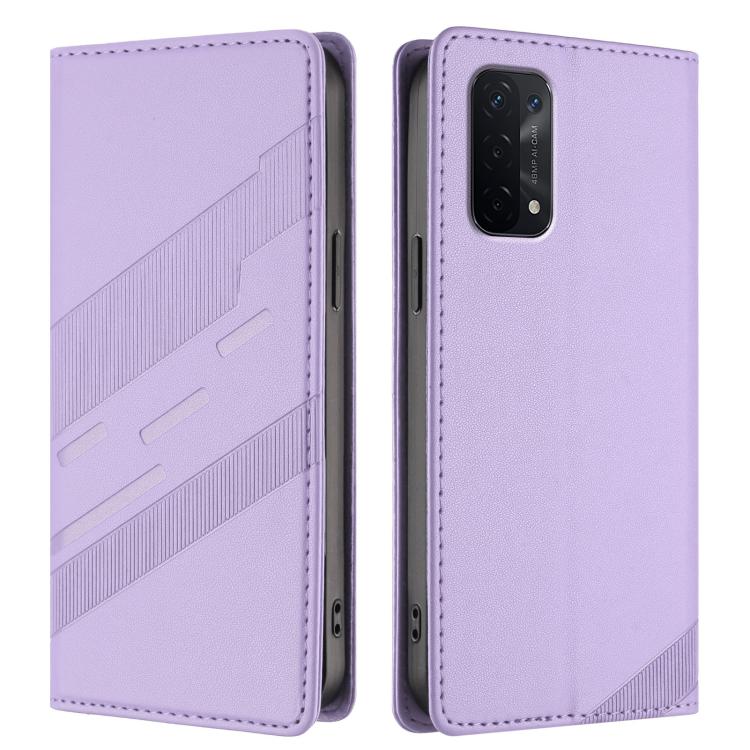 For OPPO A54 5G Embossed Multi-functional Wallet Retro Leather Phone Case