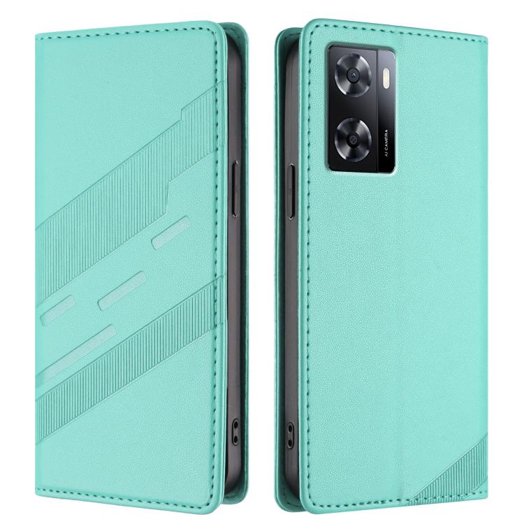 For OPPO A57 4G Embossed Multi-functional Wallet Retro Leather Phone Case
