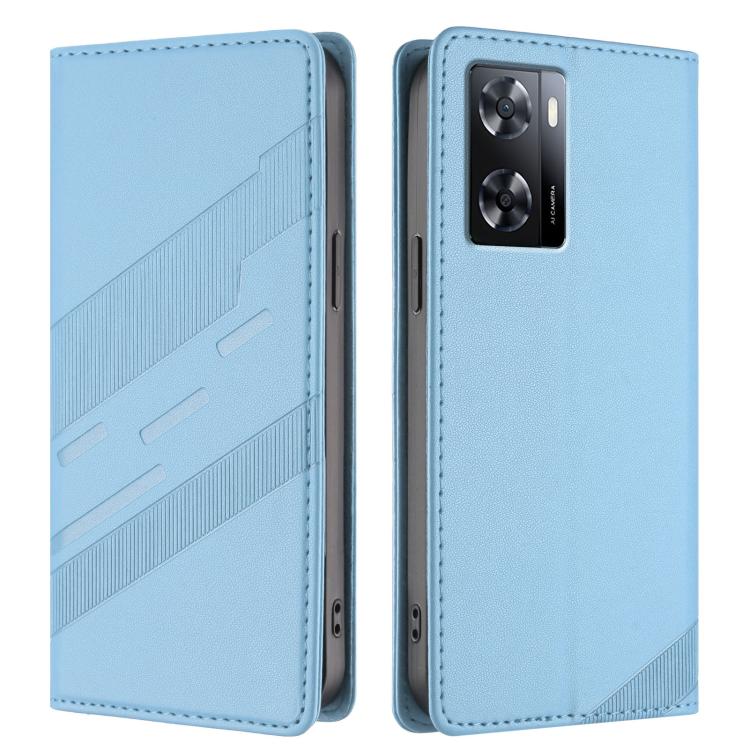 For OPPO A57 4G Embossed Multi-functional Wallet Retro Leather Phone Case