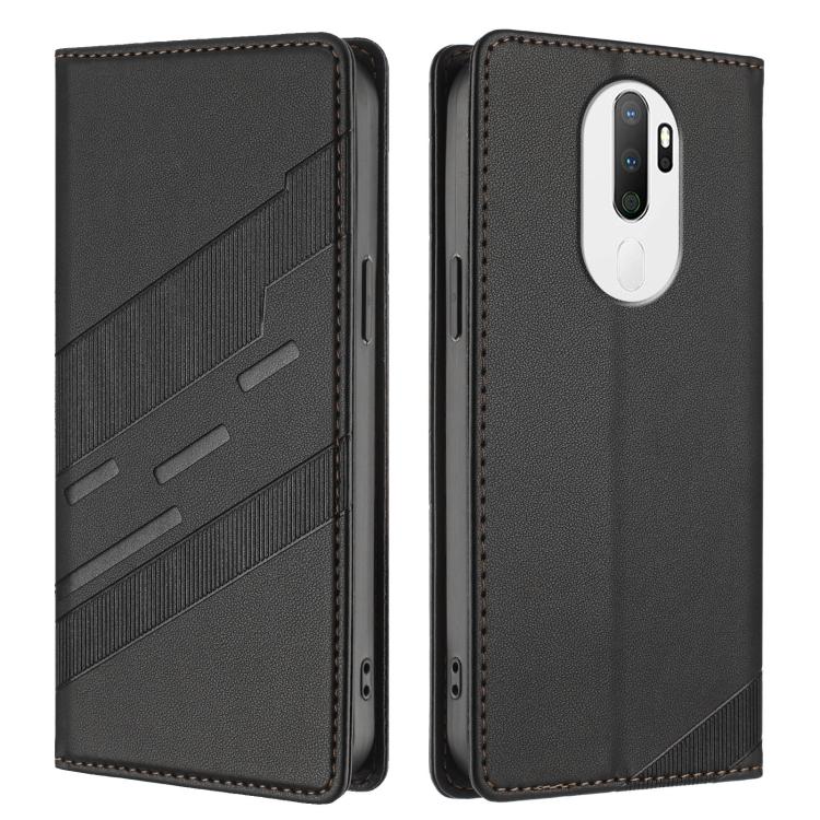 For OPPO A5 2020 Embossed Multi-functional Wallet Retro Leather Phone Case