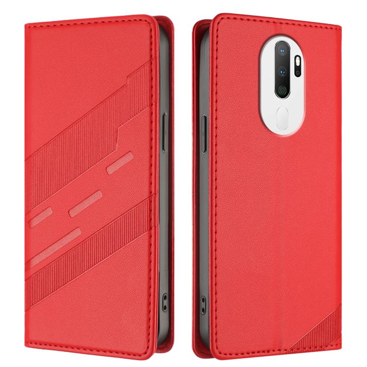 For OPPO A5 2020 Embossed Multi-functional Wallet Retro Leather Phone Case