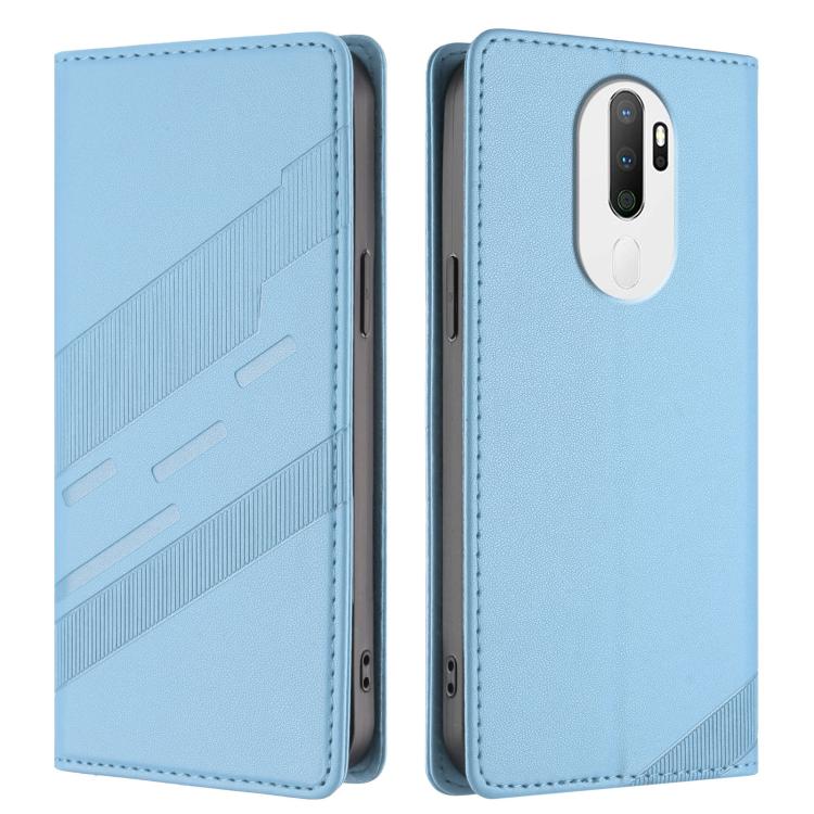 For OPPO A5 2020 Embossed Multi-functional Wallet Retro Leather Phone Case