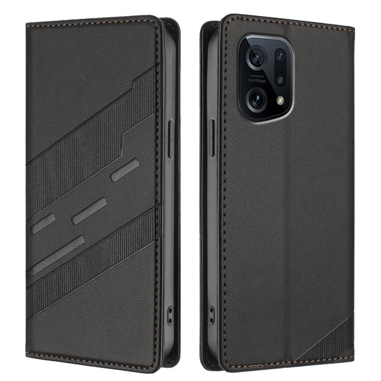 For OPPO Find X5 Embossed Multi-functional Wallet Retro Leather Phone Case