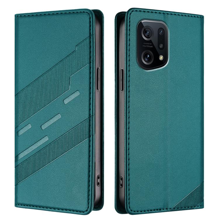 For OPPO Find X5 Embossed Multi-functional Wallet Retro Leather Phone Case