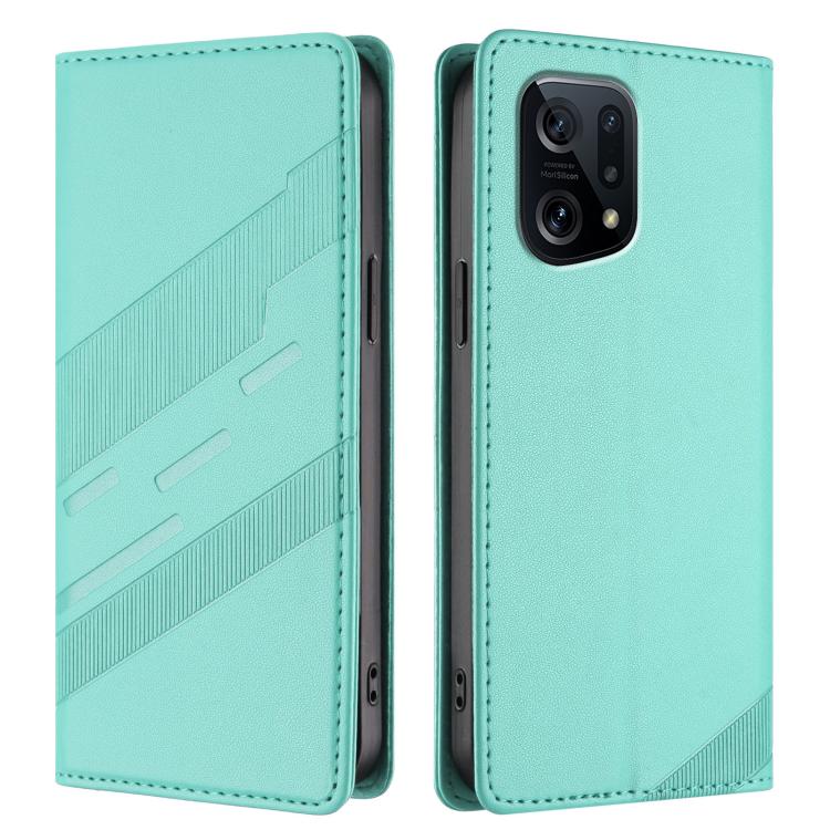 For OPPO Find X5 Embossed Multi-functional Wallet Retro Leather Phone Case